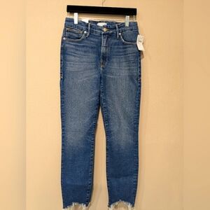 Good American Good Legs Cigarette Jeans GLSPL67T BLUE842 Size 4/27